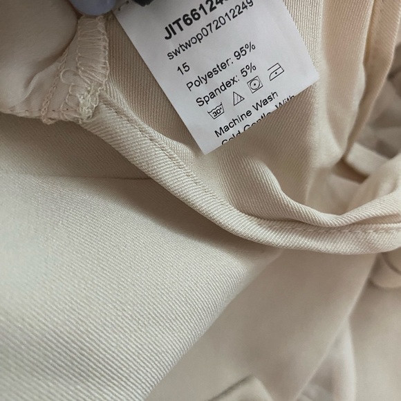 Shein Cropped Halter Vest Top & Split Hem Pants Set size 8/10 large medium wide - Picture 4 of 10